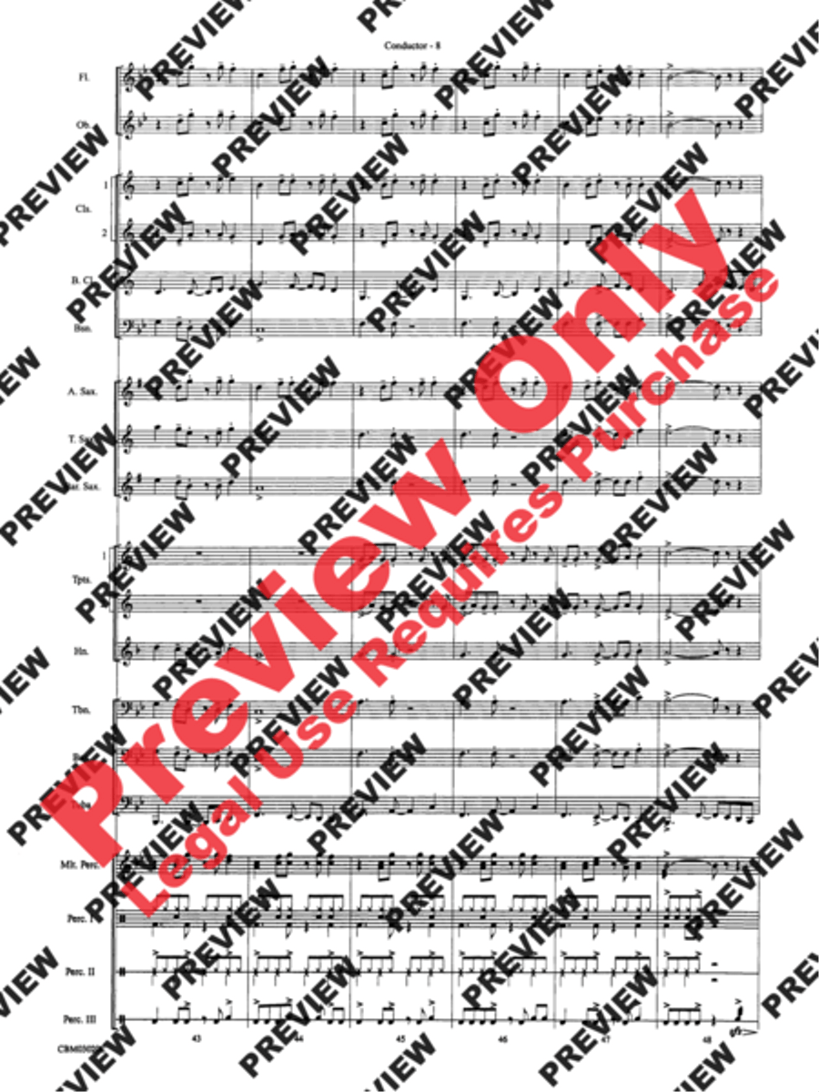 Frosty's Caribbean Holiday Concert Band scores gallery preview page 10
