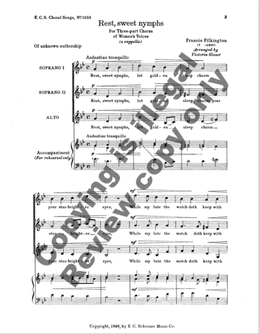Rest, Sweet Nymphs Rest, Sweet Nymphs SSA scores gallery preview page 6