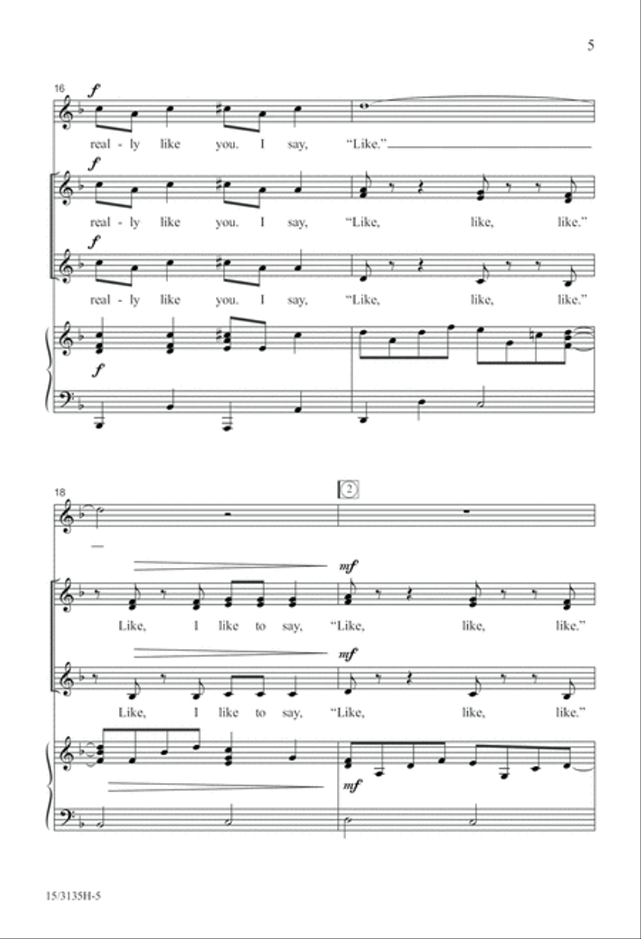 Like, I Like to Say Like Like, I Like to Say Like SSA scores gallery preview page 6