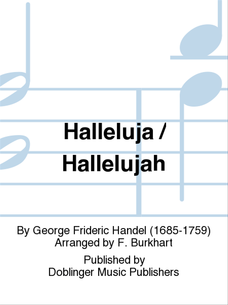 Halleluja / Hallelujah Halleluja / Hallelujah Choir scores gallery preview page 1