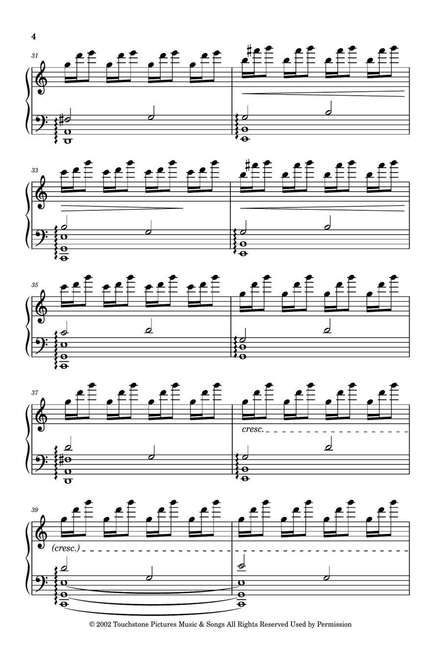 The Hand Of Fate Part 2 Piano Solo scores gallery preview page 4