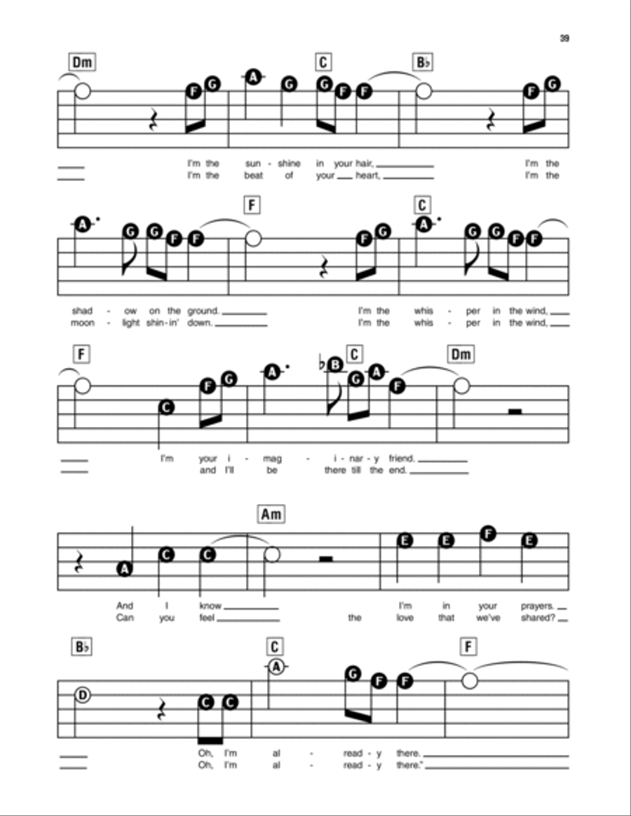 I'm Already There Electronic Keyboard scores gallery preview page 3