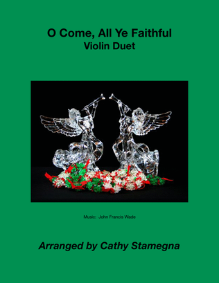 Book cover for O Come, All Ye Faithful (Violin Duet)