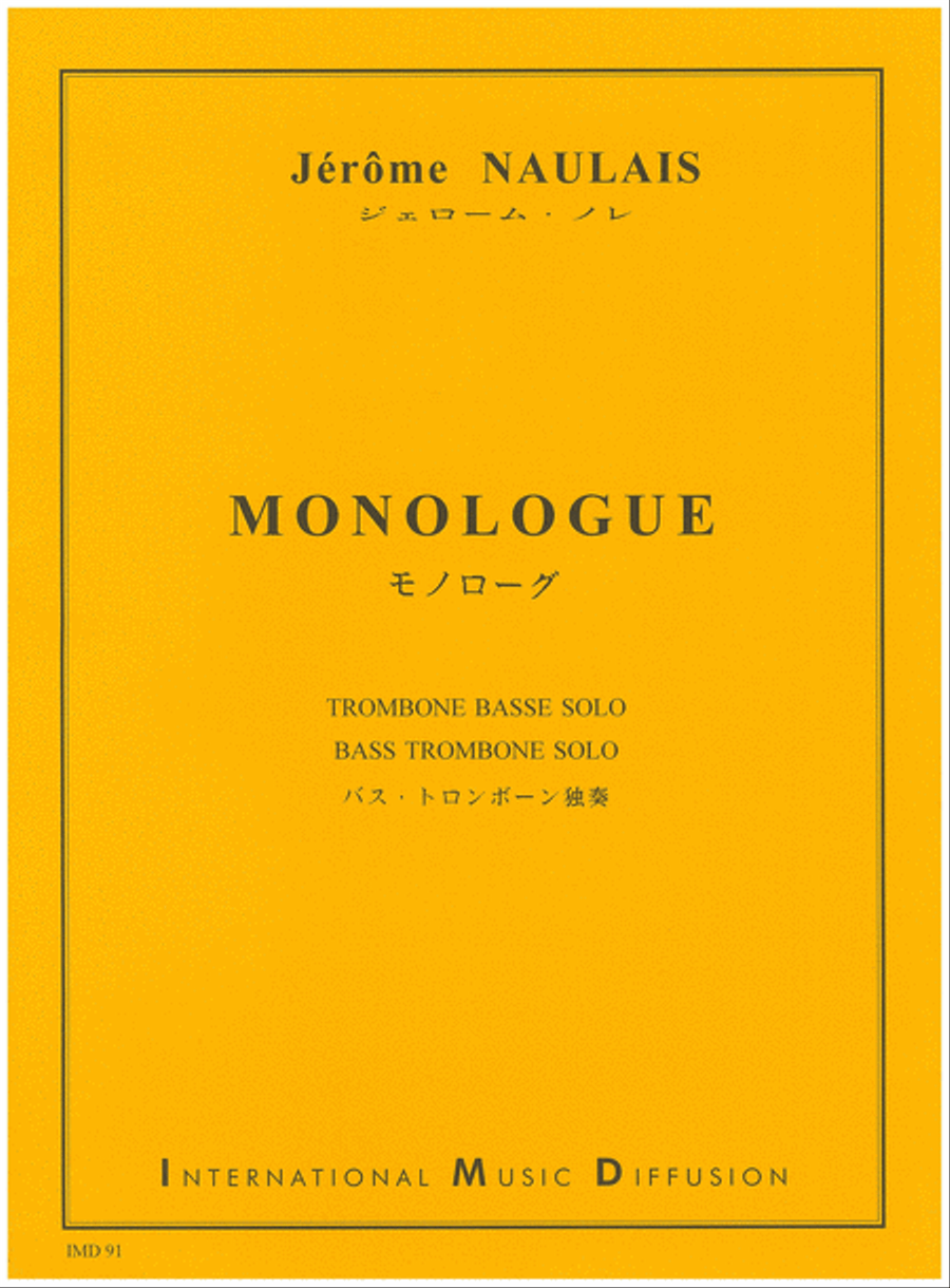 Monologue Monologue Trombone scores gallery preview page 1