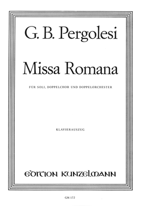 Book cover for Missa romana for soli, double choir and double orchestra