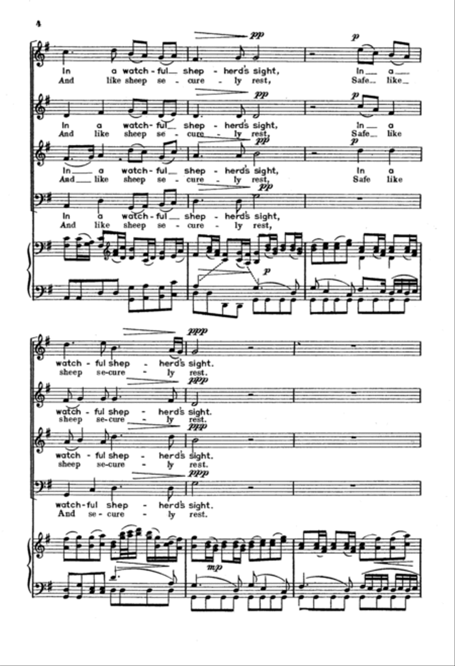 Sheep May Safely Graze 4-Part scores gallery preview page 4
