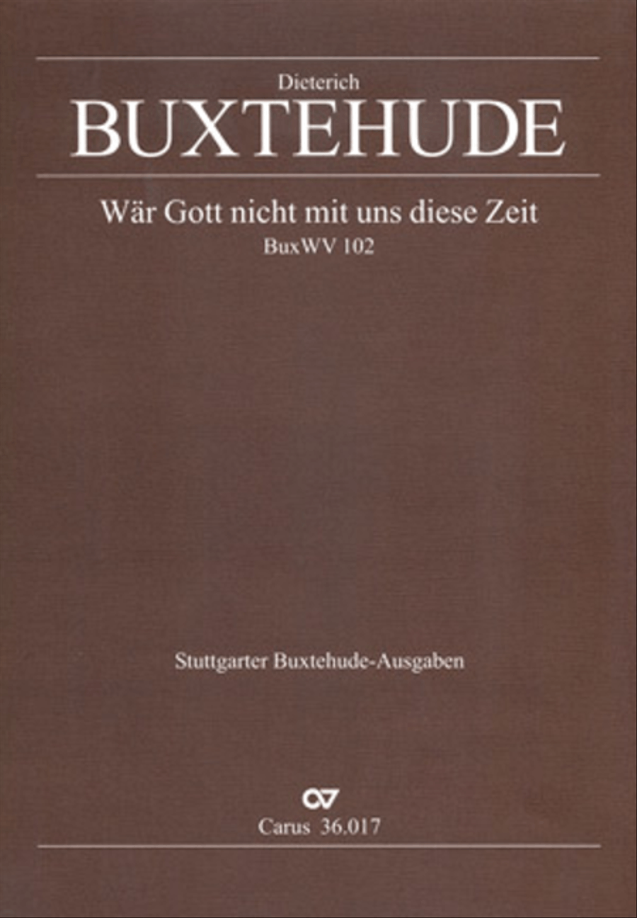 Were God not with us here today (War Gott nicht mit uns diese Zeit) 4-Part scores gallery preview page 1