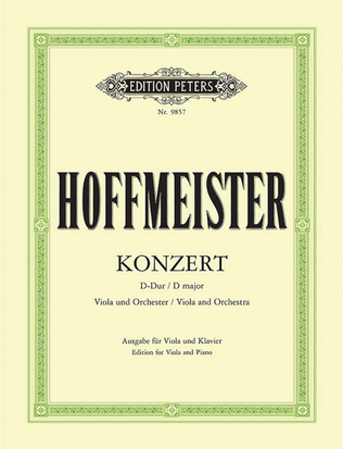 Viola Concerto in D (Edition for Viola and Piano)