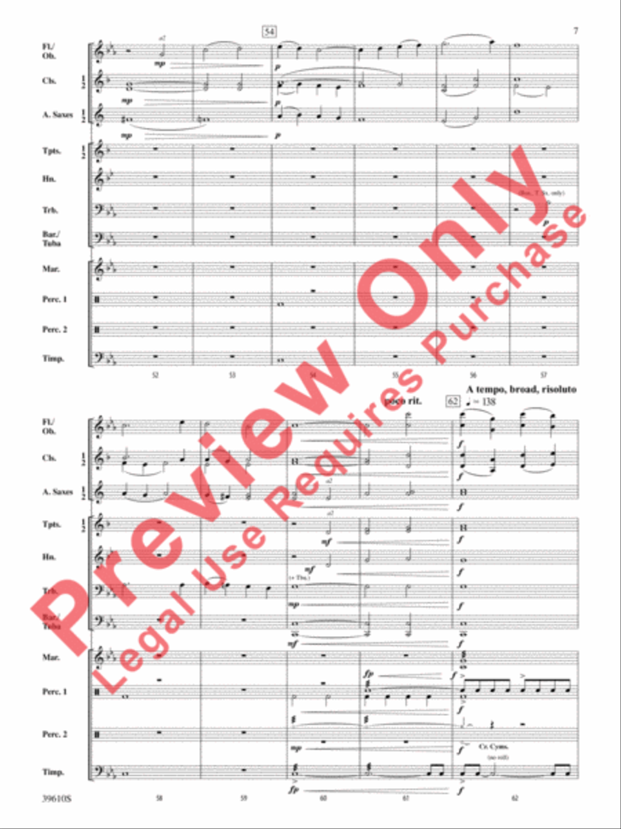 Hercules vs. the Hydra Concert Band scores gallery preview page 8