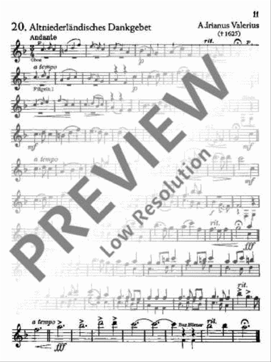 Für Feiern und Feste Clarinet scores gallery preview page 12