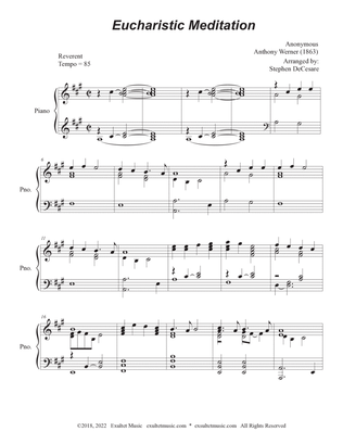 Eucharistic Meditation (Piano solo)