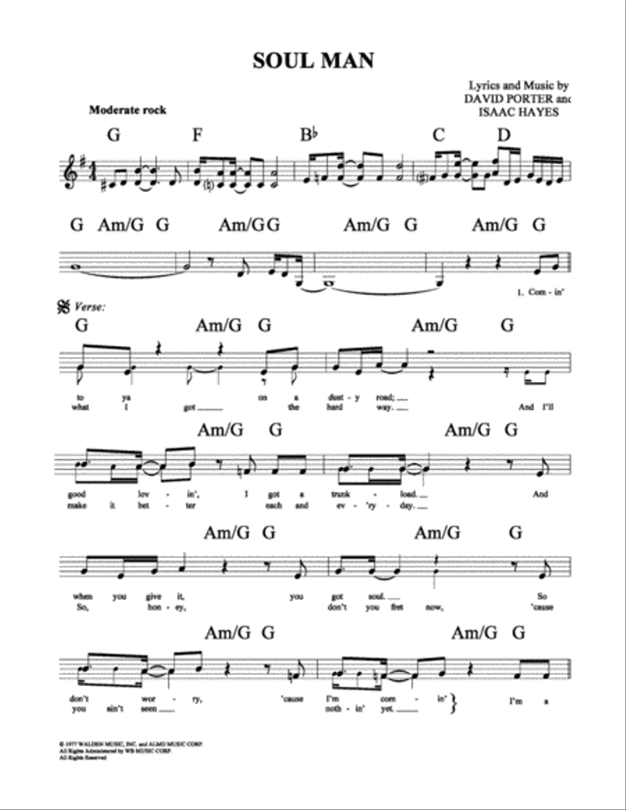 Soul Man Soul Man School and Community scores gallery preview page 2