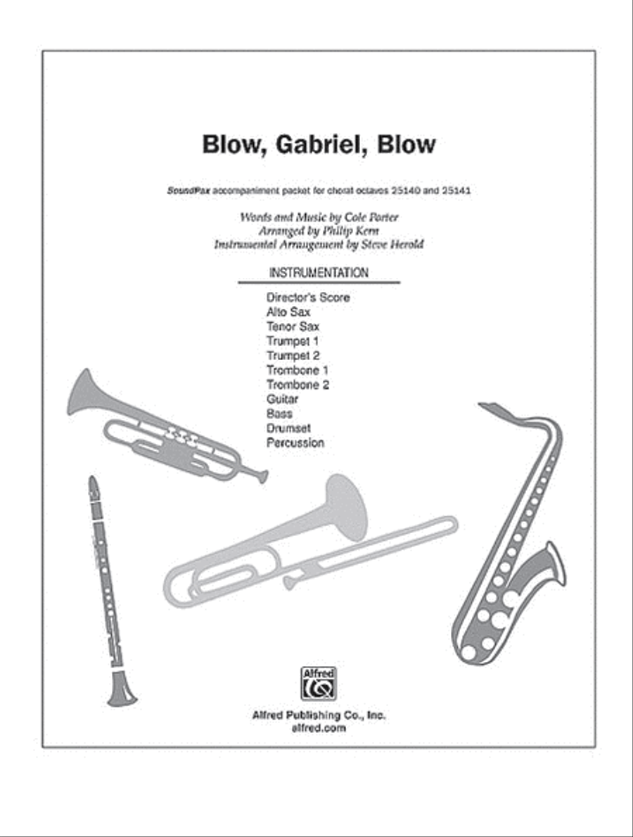 Blow, Gabriel, Blow Blow, Gabriel, Blow Choir scores gallery preview page 1