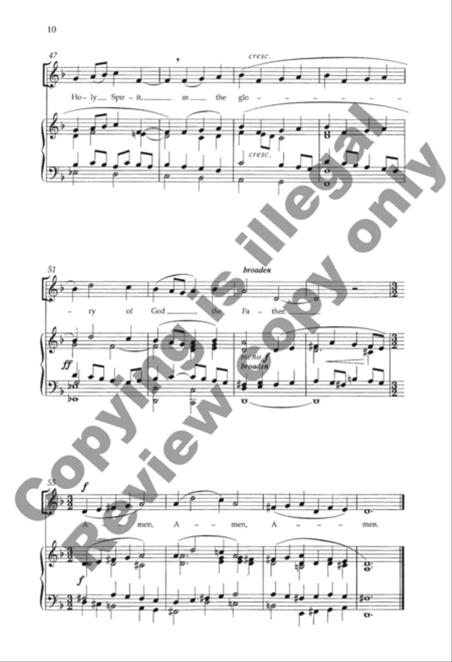 Mass of the Holy Trinity 4-Part scores gallery preview page 10