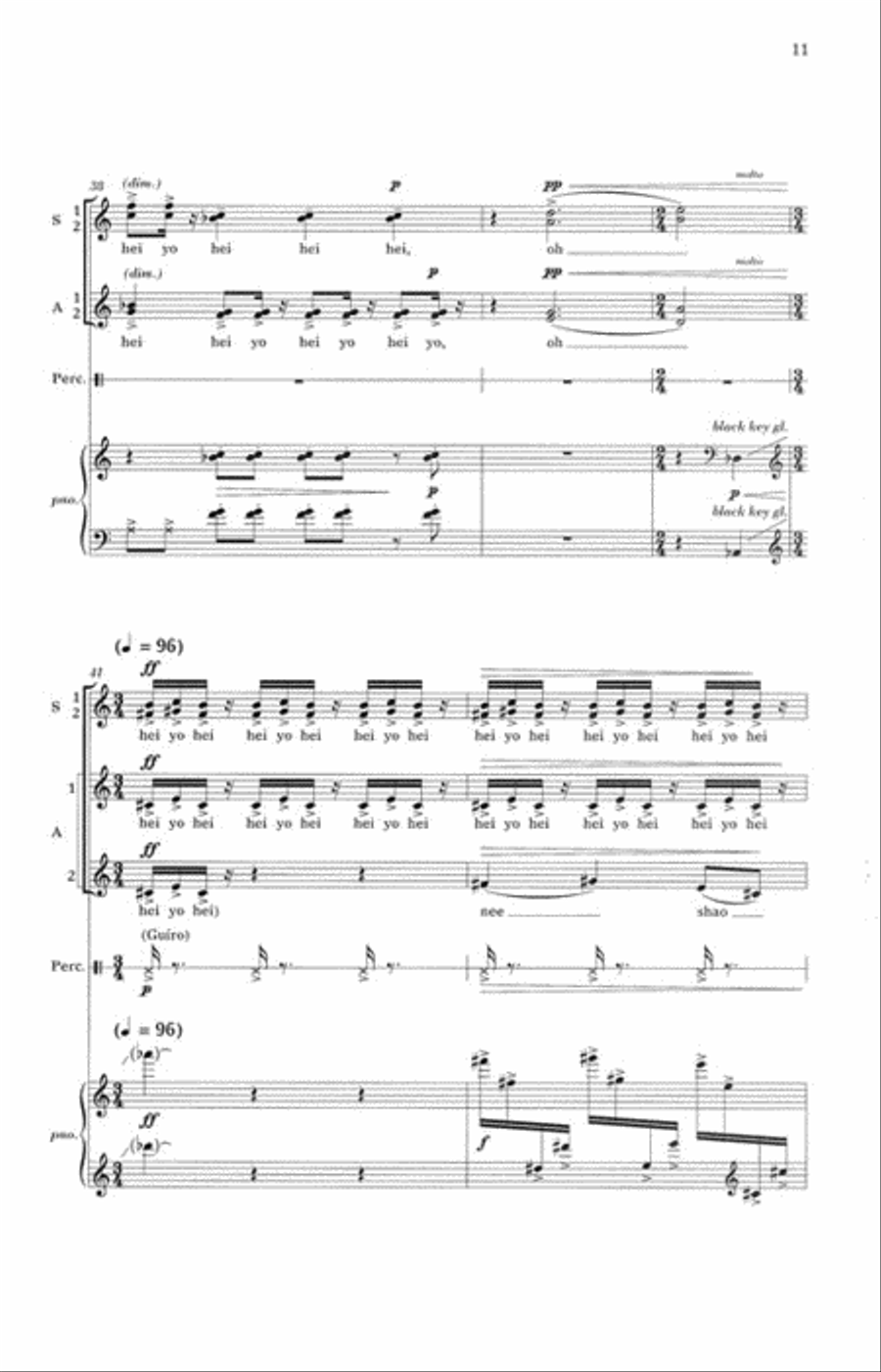 Boatmen's Song Boatmen's Song SSAA scores gallery preview page 3