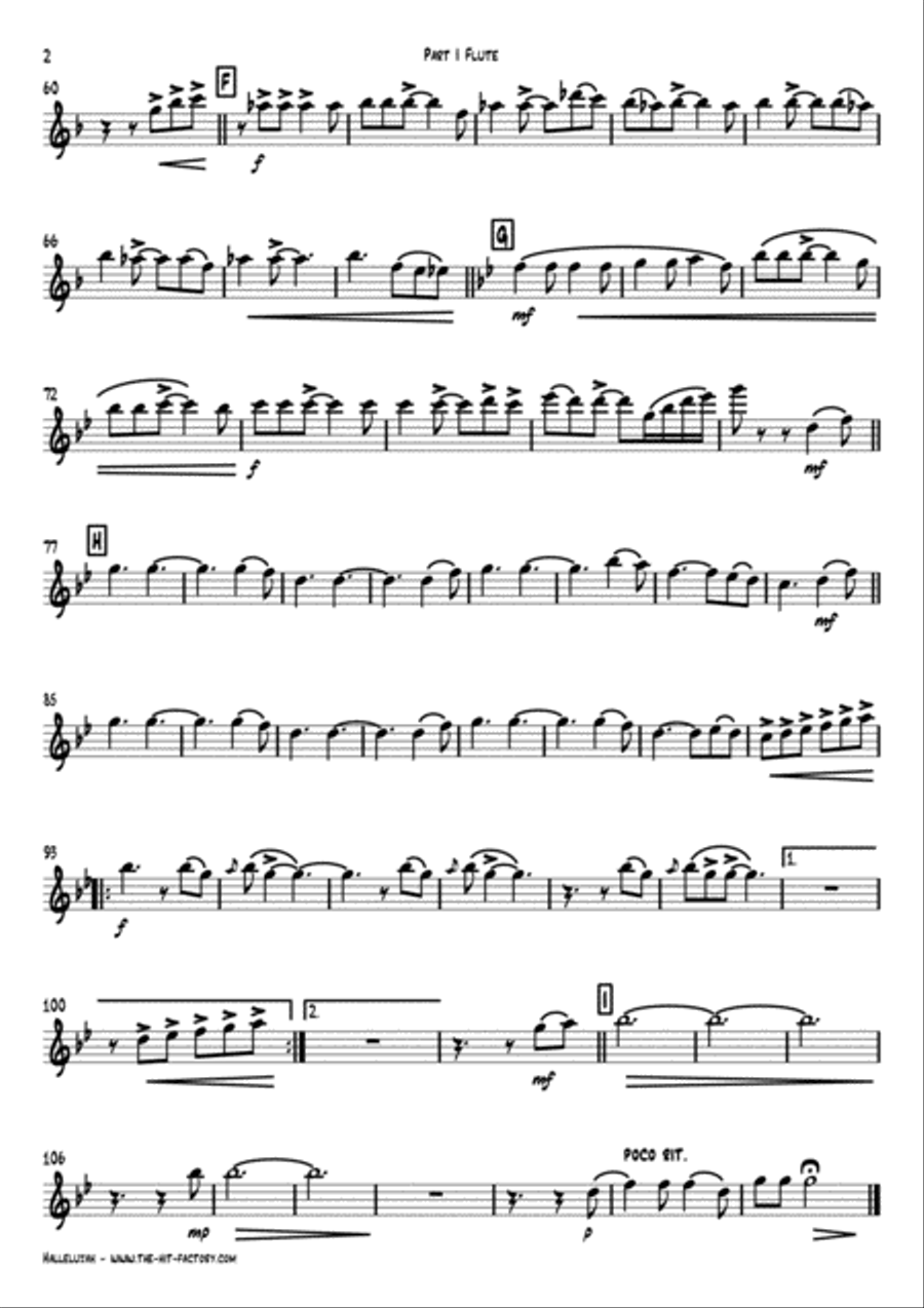 Hallelujah Woodwind Ensemble scores gallery preview page 6