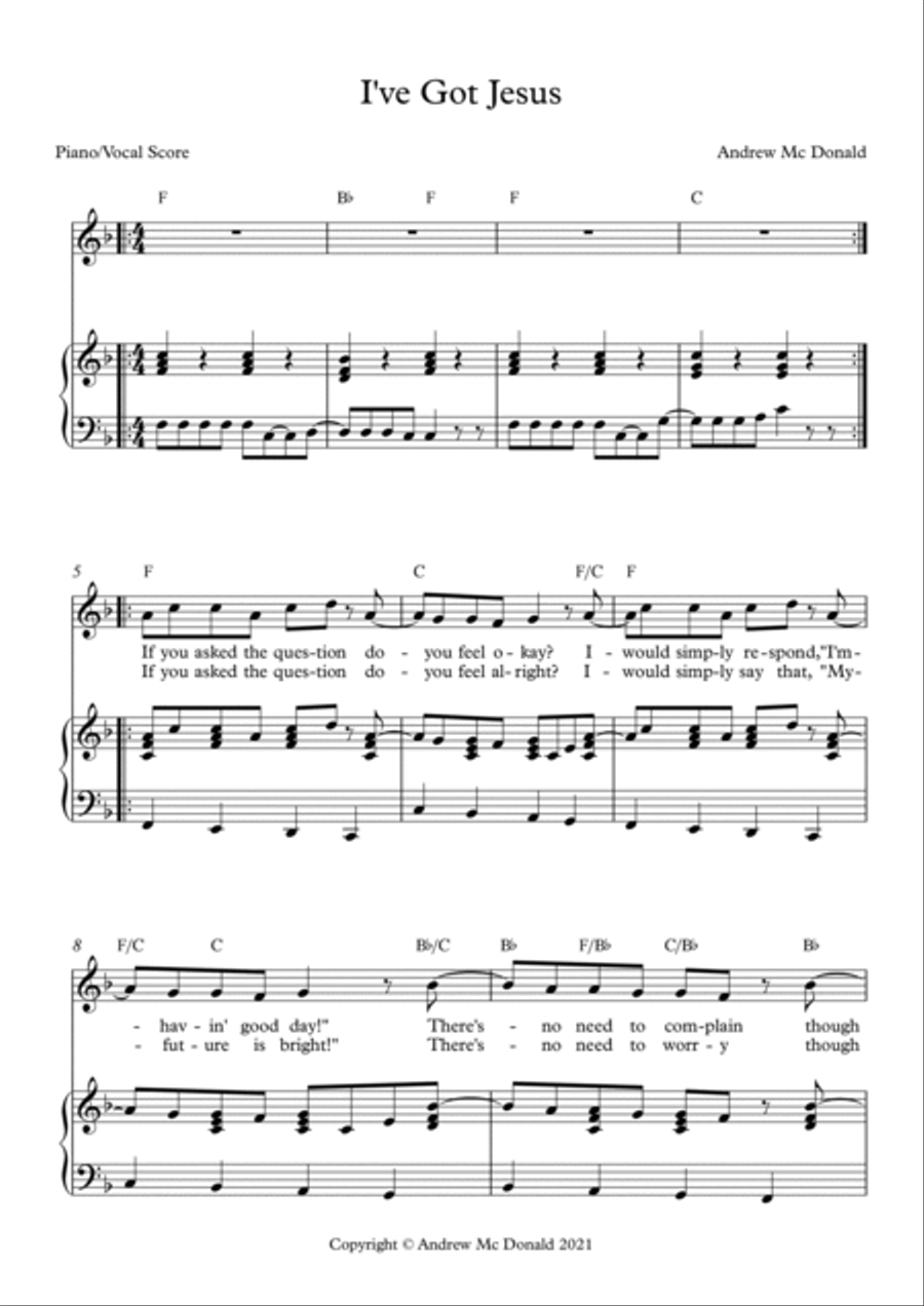 I've Got Jesus I've Got Jesus Voice scores gallery preview page 2