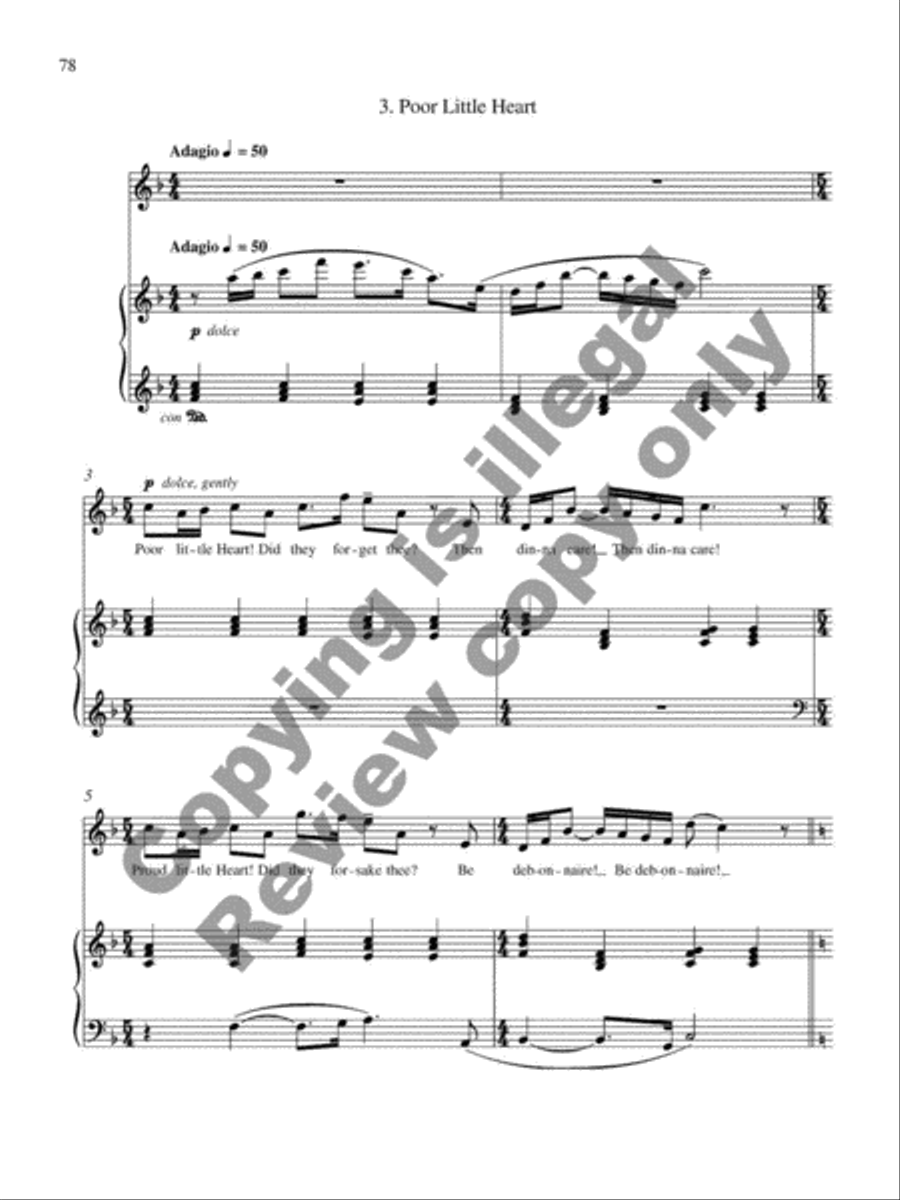 Collected Songs for Soprano and Piano Soprano Voice scores gallery preview page 21
