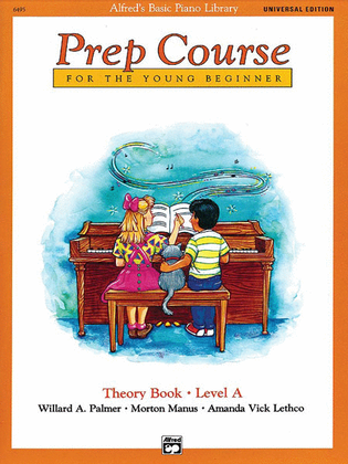 Book cover for Alfred's Basic Piano Prep Course Theory Book, Book A