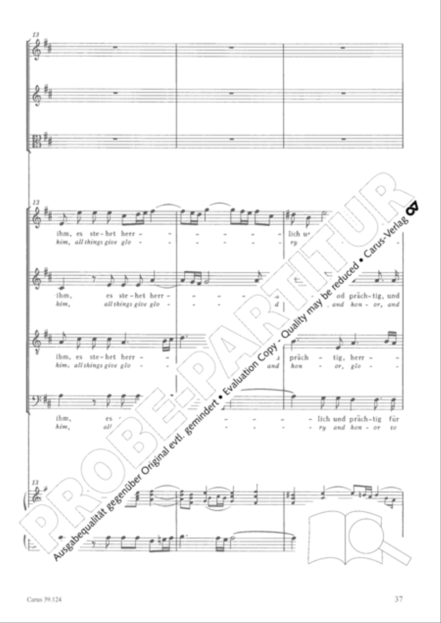 Sing to the Lord a new song (Singet dem Herrn ein neues Lied) 4-Part scores gallery preview page 38