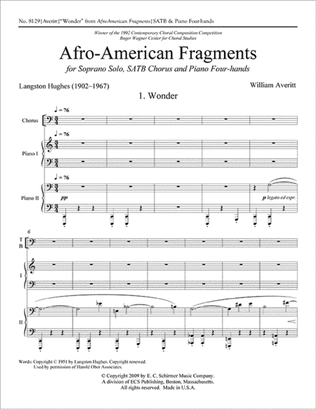 Afro-American Fragments: 1. Wonder