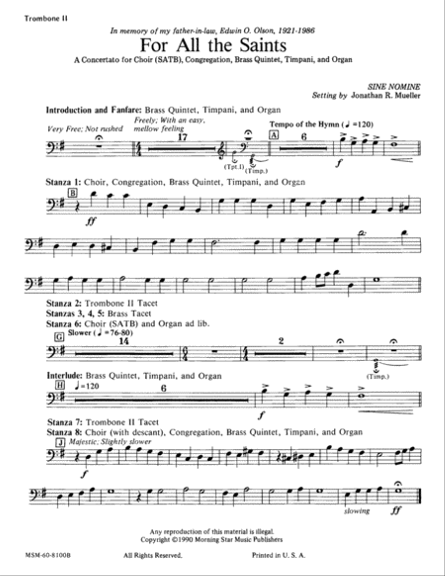 For All the Saints Choir scores gallery preview page 5