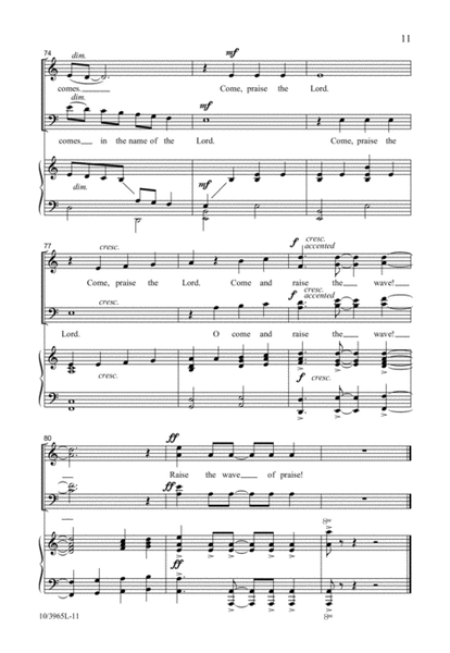 Raise the Wave of Praise! by Pepper Choplin Choir - Digital Sheet Music