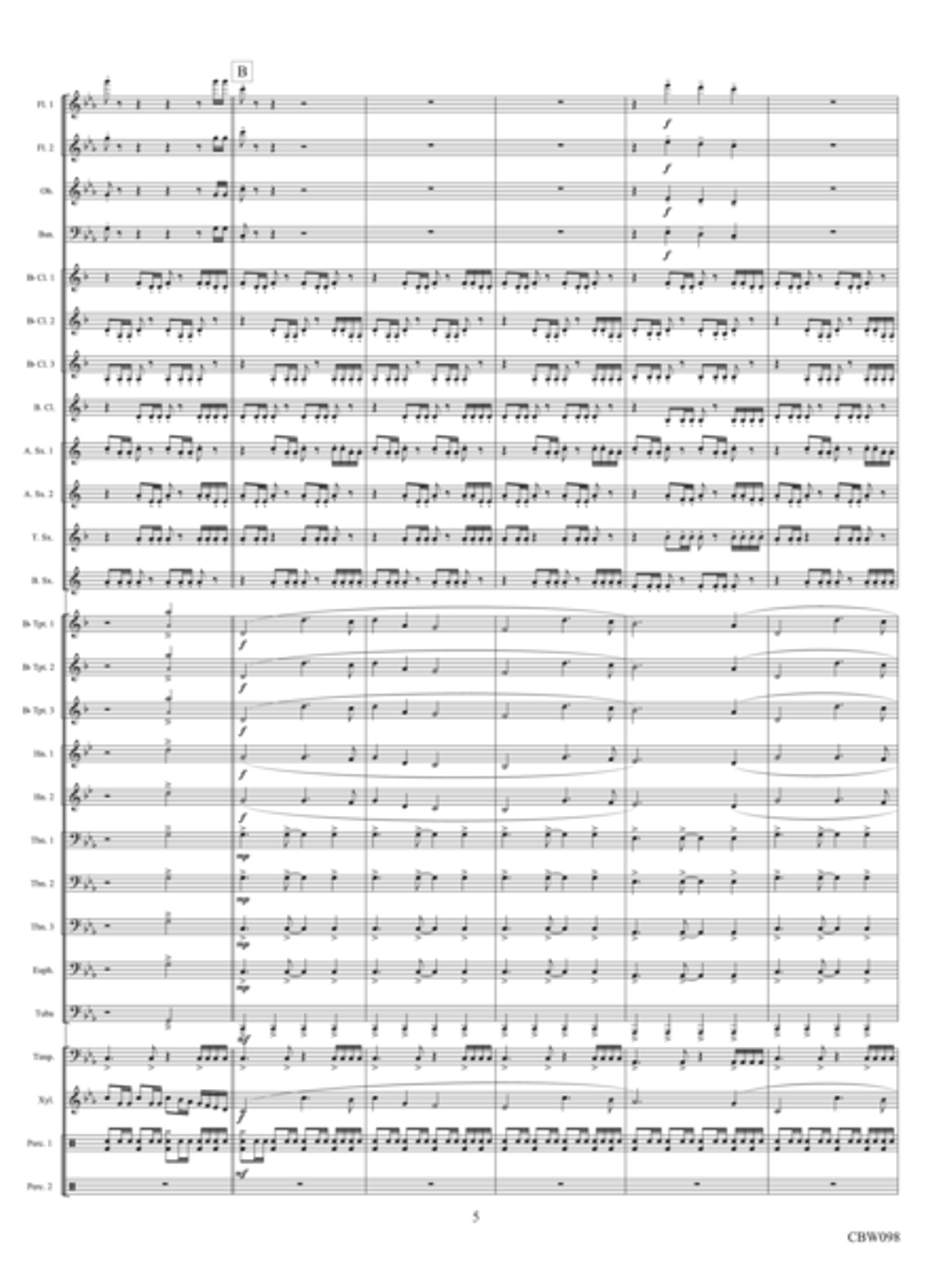 A Dark Horizon A Dark Horizon Concert Band scores gallery preview page 4