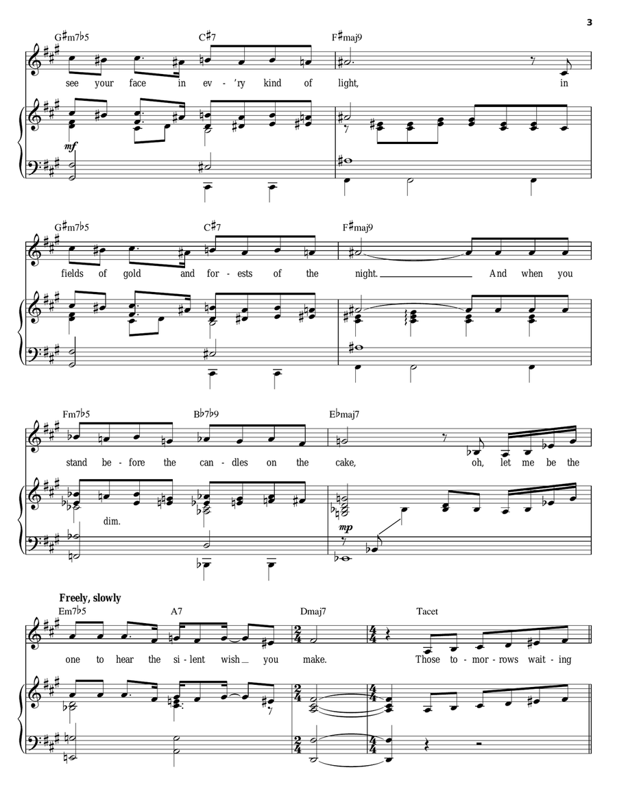 What Are You Doing The Rest Of Your Life? Piano, Vocal, Guitar scores gallery preview page 3