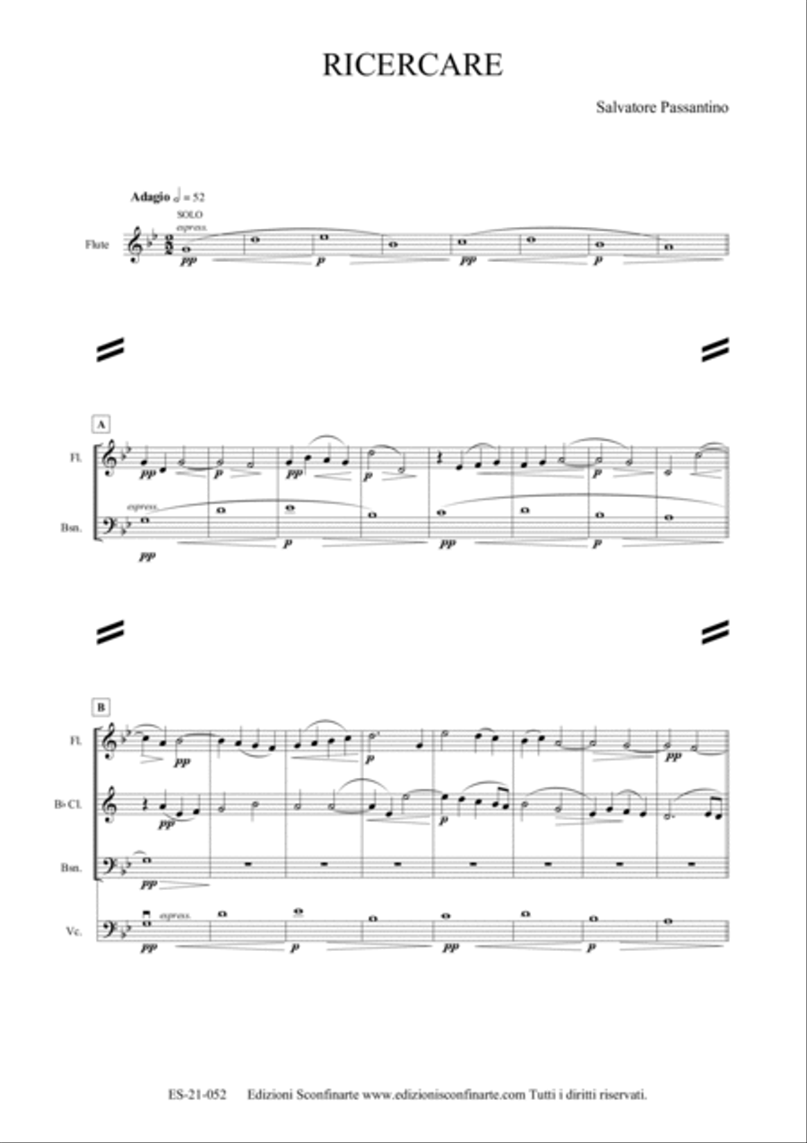 Salvatore Passantino: RICERCARE (ES-21-052)