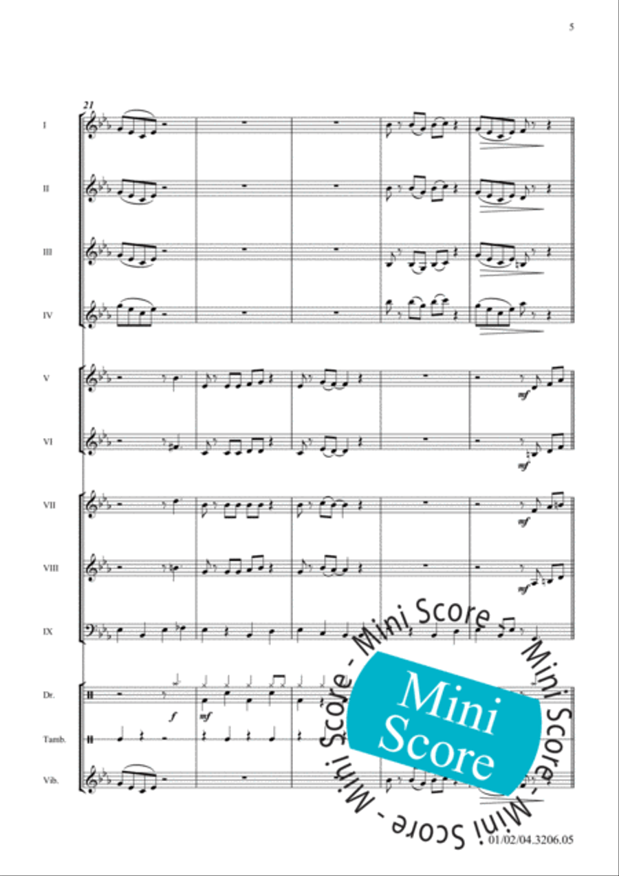 Sing, Sing, Sing Sing, Sing, Sing Fanfare Band scores gallery preview page 9