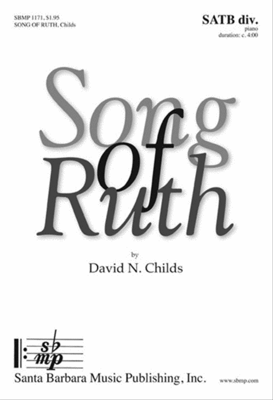 Song of Ruth - SATB divisi Octavo Divisi scores gallery preview page 1