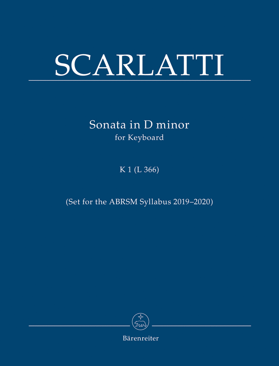 Sonata for Keyboard in D minor K 1 (L366) Harpsichord scores gallery preview page 1