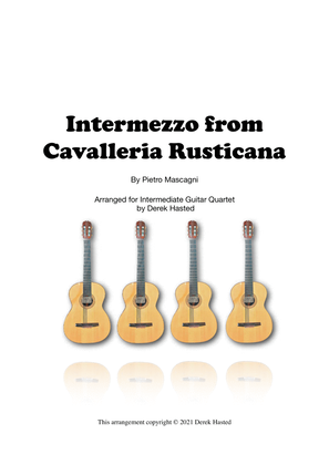Book cover for Intermezzo from Cavalleria Rusticana - 4 intermediate guitars