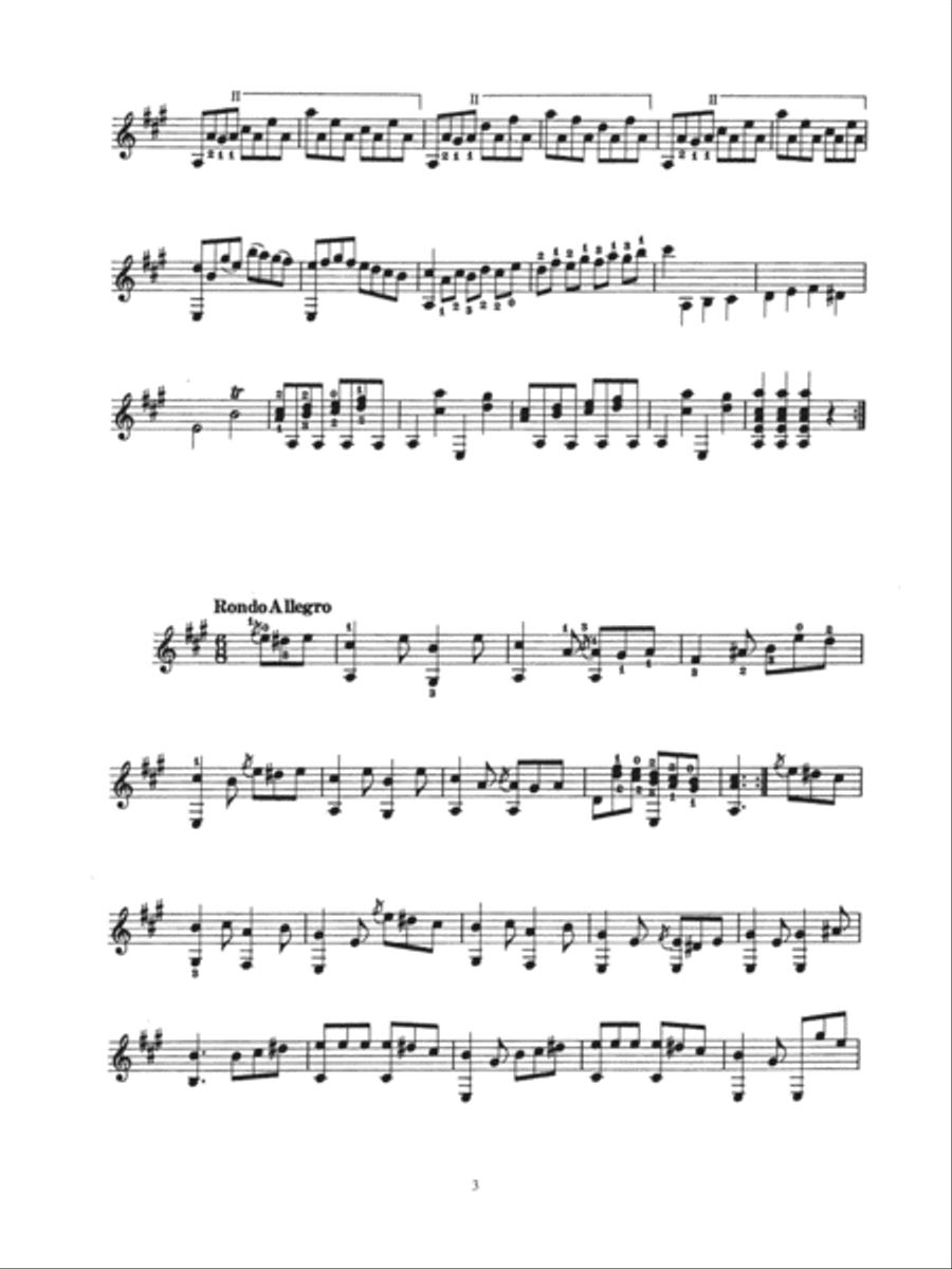 Sonata Acoustic Guitar scores gallery preview page 3