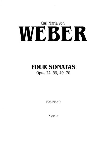 Four Piano Sonatas, Op. 24, 39, 49, 70