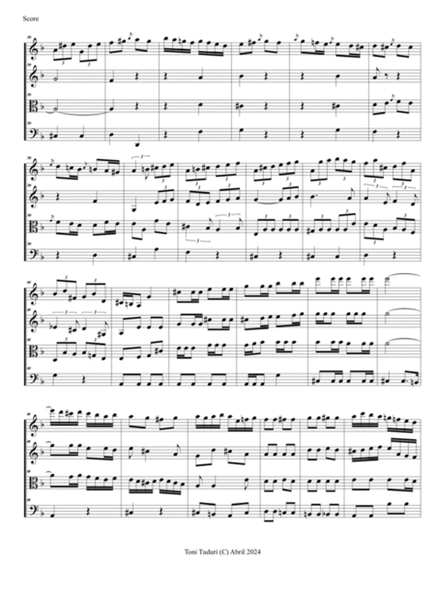 String quartet nº14 (arrangement of Domenico dall'Oglio violin sonata Op.1 nº5) image number null