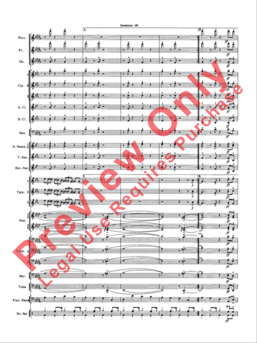 Big Band Spectacular Big Band Spectacular Concert Band scores gallery preview page 32