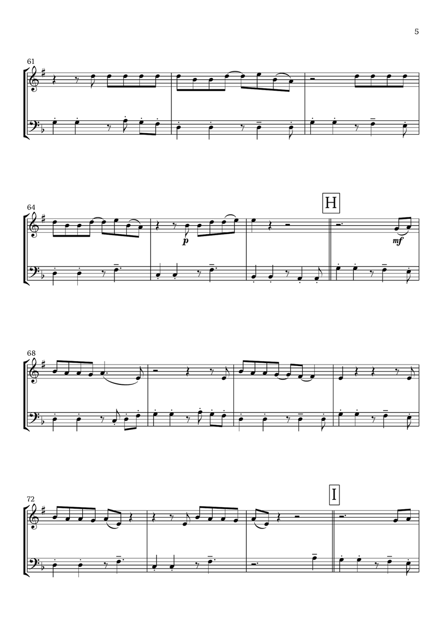 Lunch Woodwind Duet scores gallery preview page 5