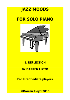 Book cover for Jazz Moods for solo Piano - 1. Reflection