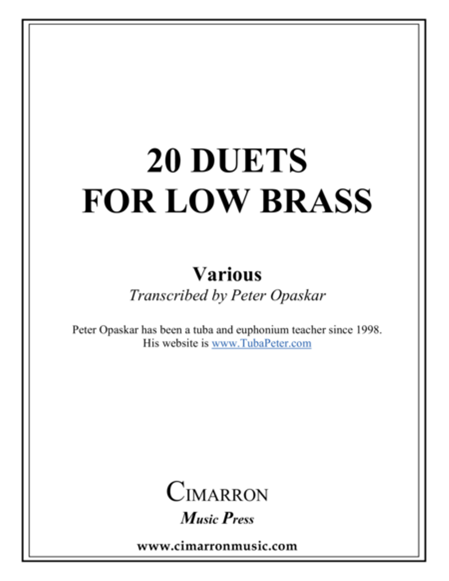 Duets for Low Brass Brass Duet scores gallery preview page 1