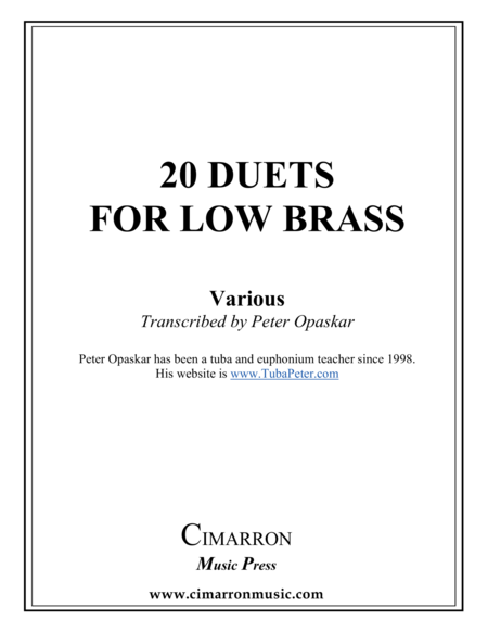 Duets for Low Brass