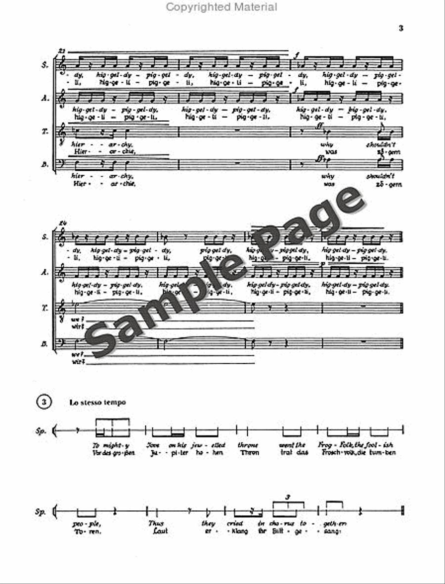 Henze Moralities(1967) Chor.score 4-Part scores gallery preview page 6