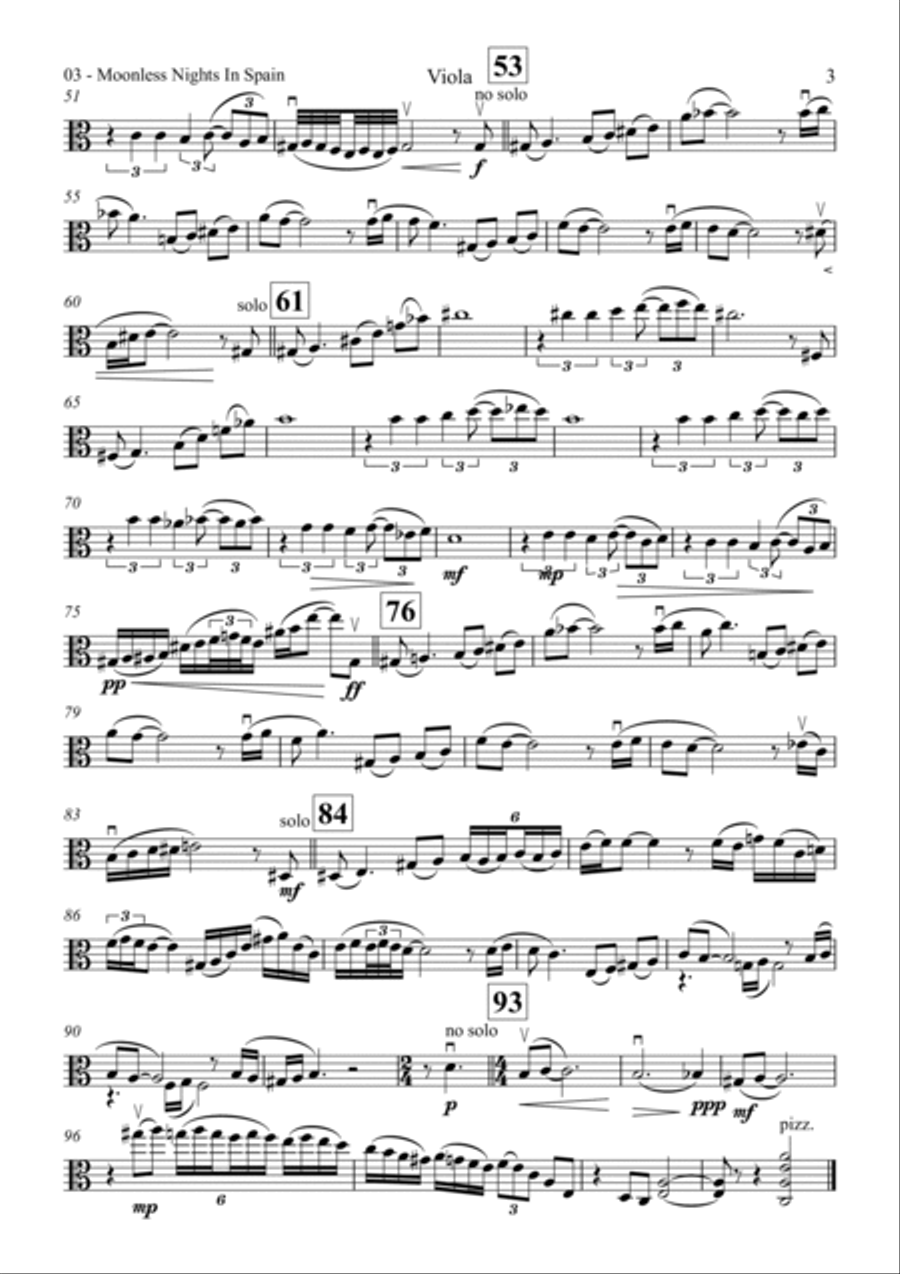 Moonless Nights in Spain Moonless Nights in Spain String Quartet scores gallery preview page 4