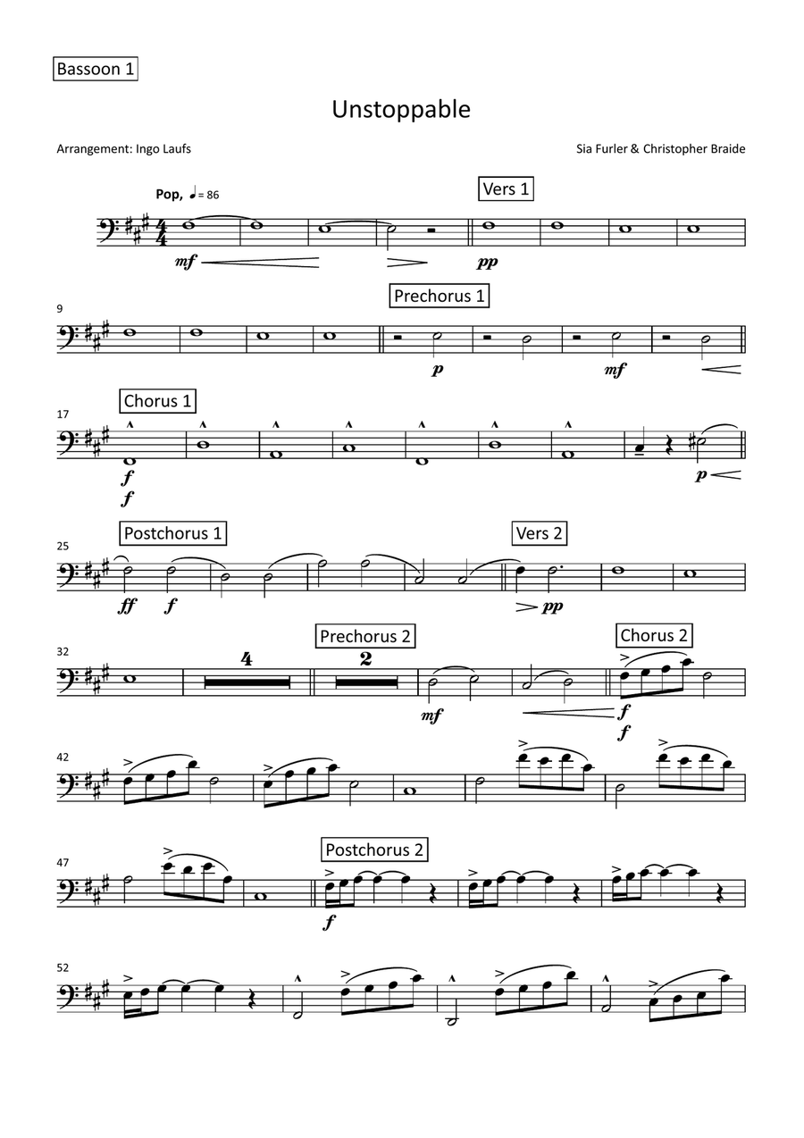 Unstoppable Full Orchestra scores gallery preview page 5