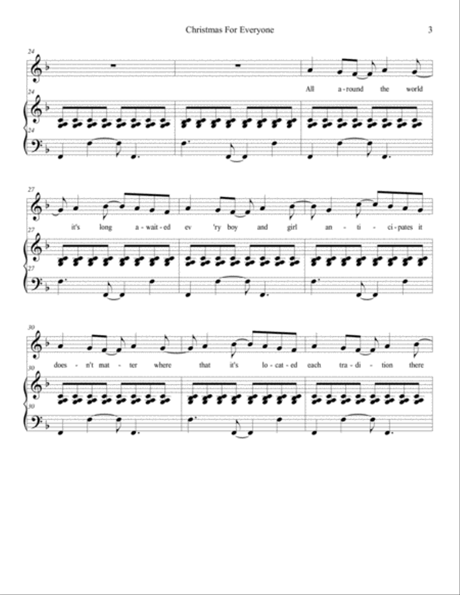 Christmas For Everyone Voice Solo scores gallery preview page 3