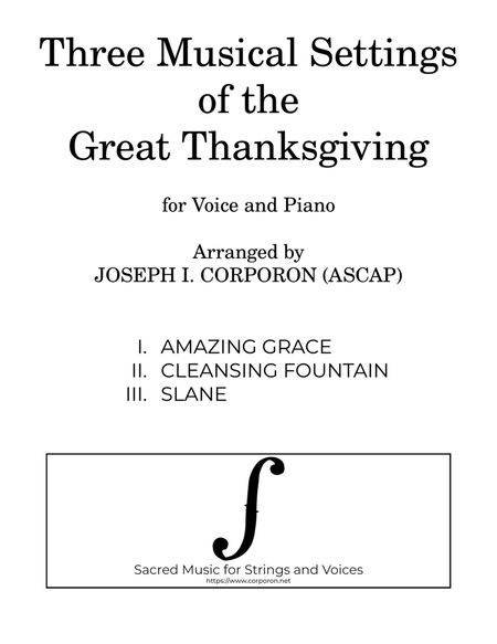Three Musical Settings of the Great Thanksgiving image number null
