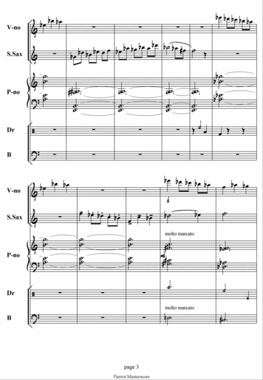 Pierrot Pierrot Jazz Ensemble scores gallery preview page 3