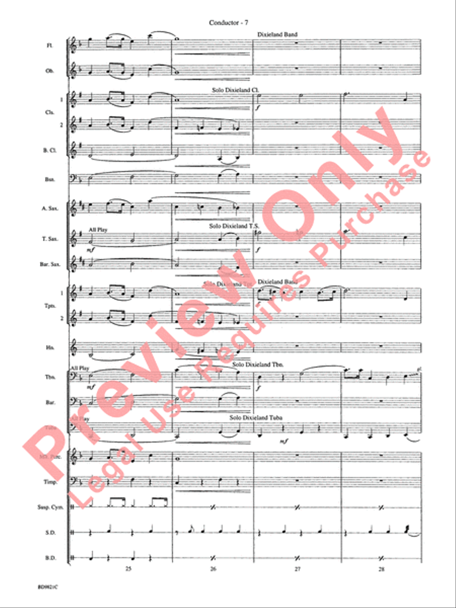 Let It Snow! Let It Snow! Let It Snow! Concert Band scores gallery preview page 10