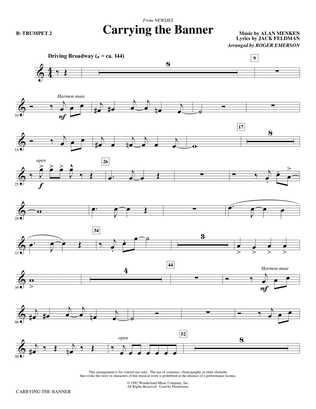 Book cover for Carrying The Banner (from Newsies) (arr. Roger Emerson) - Bb Trumpet 2